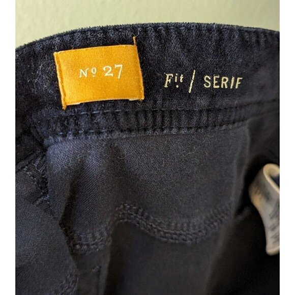 Pilcro and the Letterpress Anthropologie Stet Navy Blue Corduroy Skinny Pant Wom - Picture 3 of 7